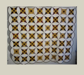 9-Patch Dinner — Patchwork Quilt, 1990