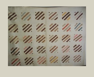 Bricks — Patchwork Quilt, um 1880, USA