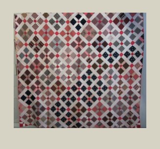 Crossroads (Heirloom) — Patchwork Quilt, um 1880