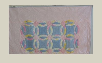 Double Weddingrings — Patchwork Quilt, 21. Jahrhundert