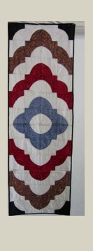 Drunkhard‘s Path — Patchwork Quilt, ca. 1940, Quilting später