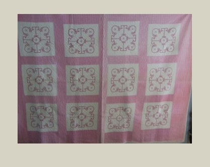 Embroidered Quilt — Embroidered Quilt, ca. 1940