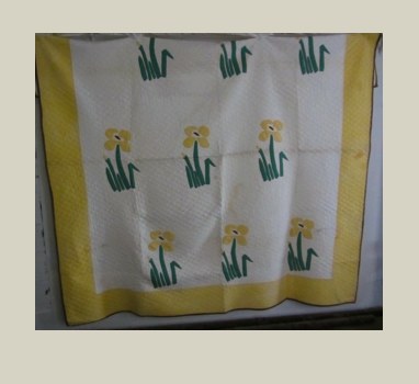 Iris — Appliqué Quilt, um 1940, USA