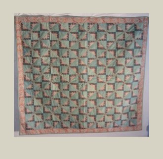 Kashmir Peaks — Patchwork Quilt, 21. Jahrhundert