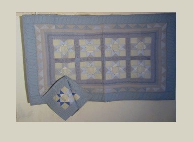 Stars of the Ohio — Patchwork Quilt, 20. Jahrhundert