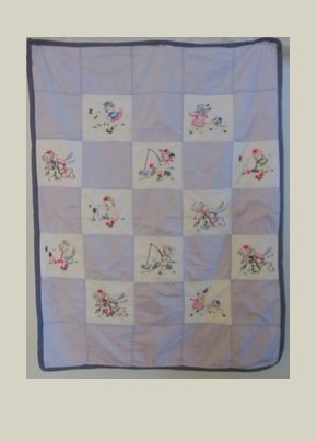 Summerday — embroidered Spread, ca. 1940, USA, California
