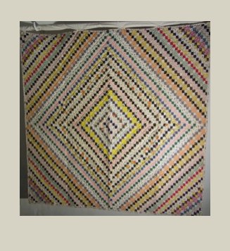 Trip around the World — Patchwork Quilt, um 1930, USA